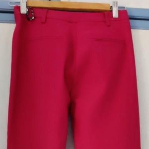Topshop Magenta Cropped Ankle Pants
